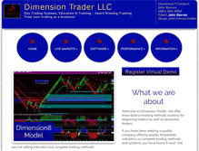 Tablet Screenshot of dimensiontrader.com